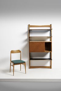 MANIFATTURA ITALIANA : Libreria e sedia  - Asta Asta 378 | DESIGN E ARTI DECORATIVE DEL NOVECENTO - DESIGN Online - Associazione Nazionale - Case d'Asta italiane