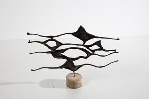 BENETTON SIMON (n. 1933) : attribuito. Scultura astratta  - Asta Asta 378 | DESIGN E ARTI DECORATIVE DEL NOVECENTO - DESIGN Online - Associazione Nazionale - Case d'Asta italiane