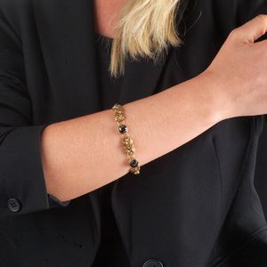 BRACCIALE A CATENA CON GRANATI  - Asta Gioielli  - Associazione Nazionale - Case d'Asta italiane