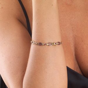 BRACCIALE A CATENA CON RUBINI E DIAMANTI  - Asta Gioielli  - Associazione Nazionale - Case d'Asta italiane