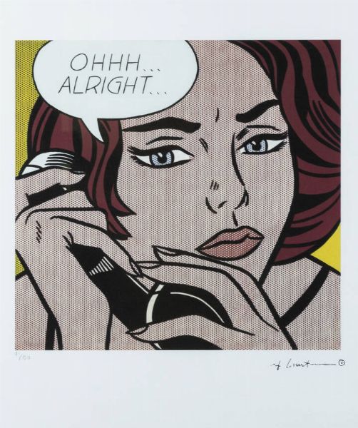 ROY LICHTENSTEIN New York (USA) 1923  1997 : Ohhh...alright...  - Asta Grafica - Associazione Nazionale - Case d'Asta italiane