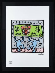 KEITH HARING Reading (USA) 1958 1990 New York (USA) - Senza titolo