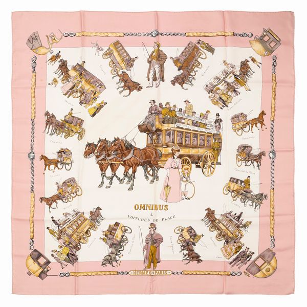 Hermès : Foulard Omnibus & Voitures de Place  - Asta Luxury Fashion - Associazione Nazionale - Case d'Asta italiane