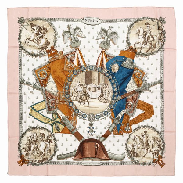 Hermès : Foulard Napolon  - Asta Luxury Fashion - Associazione Nazionale - Case d'Asta italiane