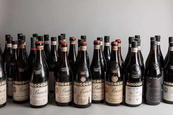 Piemonte : Verticale Barolo Borgogno (30 BT)  - Asta Monografica vini Borgogno dal 1931 al 2014 - Associazione Nazionale - Case d'Asta italiane