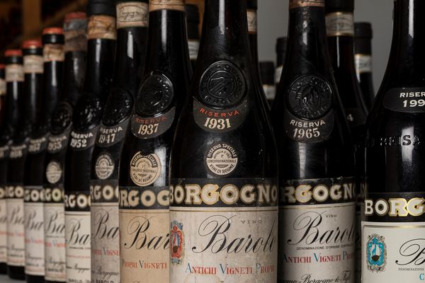 Piemonte : Verticale Storica Barolo Borgogno N. 4 (58 BT)  - Asta Monografica vini Borgogno dal 1931 al 2014 - Associazione Nazionale - Case d'Asta italiane