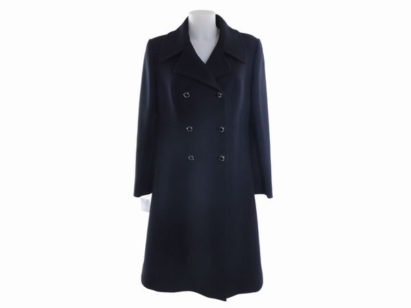 Cappotto in lana nera  - Asta Abiti e accessori vintage  - Associazione Nazionale - Case d'Asta italiane