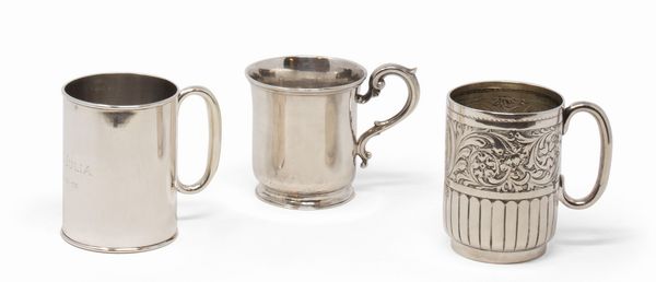 Tre antichi boccali inglesi in argento sterling  - Asta L'Arte della Tavola - Associazione Nazionale - Case d'Asta italiane