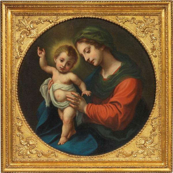 Madonna con Ges Bambino  - Asta Importanti Sculture e Dipinti Antichi - Associazione Nazionale - Case d'Asta italiane