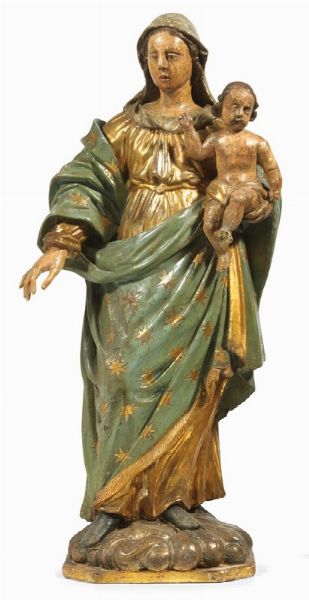 Madonna col Bambino  - Asta Importanti Sculture e Dipinti Antichi - Associazione Nazionale - Case d'Asta italiane