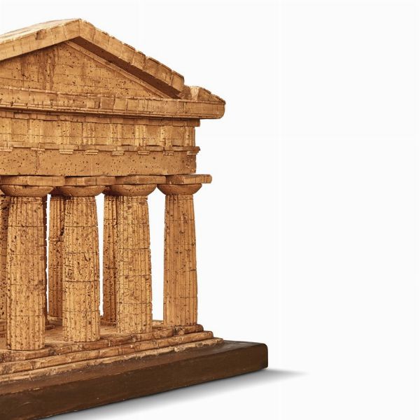 MODELLO DEL TEMPIO DI POSEIDONE A PAESTUM, FINE XIX SECOLO-INIZIO SECOLO XX  - Asta International fine art e objets de vertu russi da un'importante collezione - Associazione Nazionale - Case d'Asta italiane