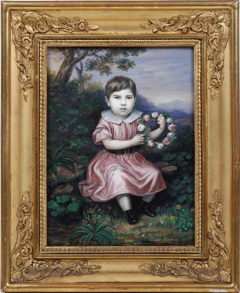 Santo Panario (1786-1871) Ritratto di bambina  - Asta Antiquariato Ottobre  - Associazione Nazionale - Case d'Asta italiane