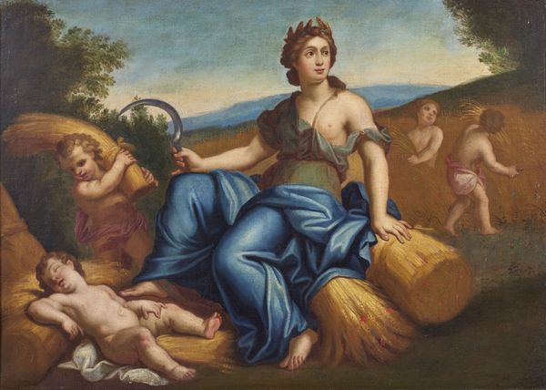 ARTISTA DEL XVII SECOLO : Allegoria dell'estate  - Asta Asta 379 | ARTE ANTICA E DEL XIX SECOLO - Dipinti antichi e antiquariato  Online - Associazione Nazionale - Case d'Asta italiane