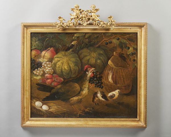 ARTISTA DEL XVIII SECOLO : Natura morta con frutta e gallina  - Asta Asta 379 | ARTE ANTICA E DEL XIX SECOLO - Dipinti antichi e antiquariato  Online - Associazione Nazionale - Case d'Asta italiane