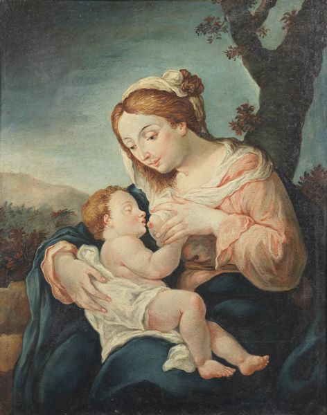 ARTISTA DEL XVIII SECOLO : Madonna del latte  - Asta Asta 379 | ARTE ANTICA E DEL XIX SECOLO - Dipinti antichi e antiquariato  Online - Associazione Nazionale - Case d'Asta italiane