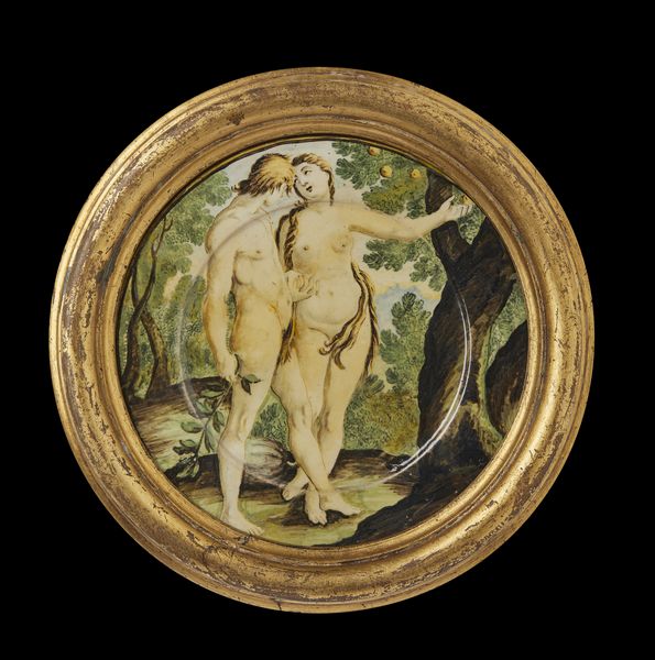 CASTELLI D'ABRUZZO, XVIII SECOLO : Piccolo piattto in maiolica policroma raffigurante Adamo ed Eva nel giardino dell'Eden  - Asta Asta 379 | ARTE ANTICA E DEL XIX SECOLO - Dipinti antichi e antiquariato  Online - Associazione Nazionale - Case d'Asta italiane