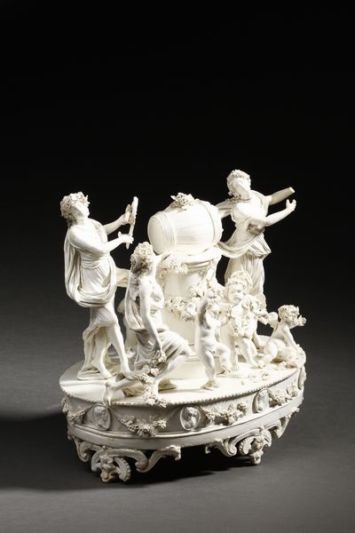 MANIFATTURA DI CAPODIMONTE DEL XIX SECOLO : Attribuito a. Allegoria del vino  - Asta Asta 379 | ARTE ANTICA E DEL XIX SECOLO - Dipinti antichi e antiquariato  Online - Associazione Nazionale - Case d'Asta italiane