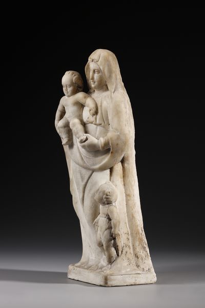 SCULTORE ITALIANO DEL XVI SECOLO : Madonna con Bambino e San Giovannino  - Asta Asta 379 | ARTE ANTICA E DEL XIX SECOLO - Dipinti antichi e antiquariato  Online - Associazione Nazionale - Case d'Asta italiane