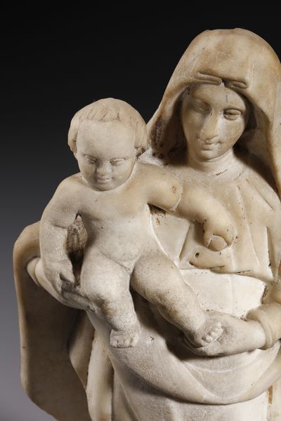 SCULTORE ITALIANO DEL XVI SECOLO : Madonna con Bambino e San Giovannino  - Asta Asta 379 | ARTE ANTICA E DEL XIX SECOLO - Dipinti antichi e antiquariato  Online - Associazione Nazionale - Case d'Asta italiane