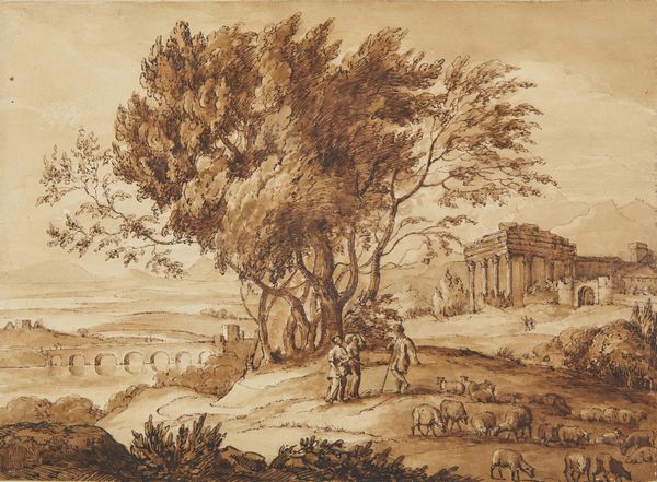 ARTISTA VENETO DEL XVIII SECOLO : Paesaggio arcadico con rovine e personaggi  - Asta Asta 379 | ARTE ANTICA E DEL XIX SECOLO - Dipinti antichi e antiquariato  Online - Associazione Nazionale - Case d'Asta italiane