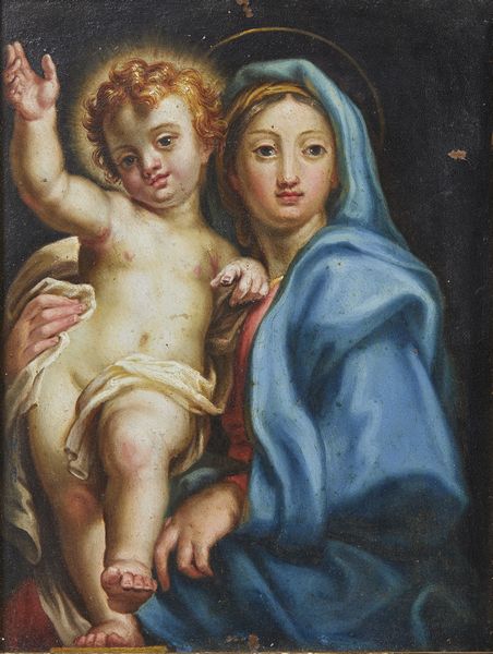 ARTISTA ROMANO DEL XVII SECOLO : Madonna con Bambino  - Asta Asta 379 | ARTE ANTICA E DEL XIX SECOLO - Dipinti antichi e antiquariato  Online - Associazione Nazionale - Case d'Asta italiane