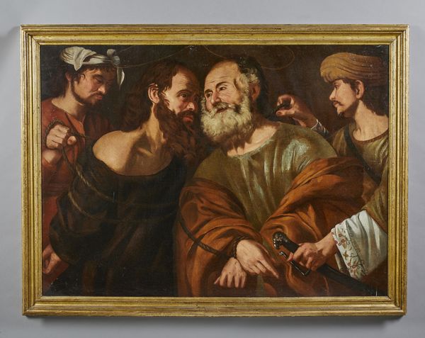 ARTISTA CARAVAGGESCO DEL XVII SECOLO : Cattura di San Pietro e San Paolo  - Asta Asta 379 | ARTE ANTICA E DEL XIX SECOLO - Dipinti antichi e antiquariato  Online - Associazione Nazionale - Case d'Asta italiane