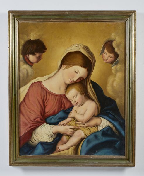 GIOVANNI BATTISTA SALVI DETTO IL SASSOFERRATO (1609 - 1685) : Scuola di. Madonna con Bambino  - Asta Asta 379 | ARTE ANTICA E DEL XIX SECOLO - Dipinti antichi e antiquariato  Online - Associazione Nazionale - Case d'Asta italiane