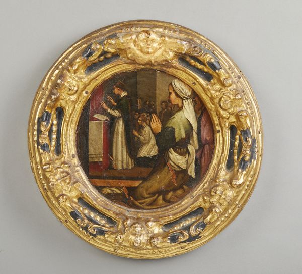 SCUOLA LOMBARDA DEL XVII SECOLO : Scena della vita di S. Carlo Borromeo, in cornice in legno dorato e intagliato a figure di putti alati  - Asta Asta 379 | ARTE ANTICA E DEL XIX SECOLO - Dipinti antichi e antiquariato  Online - Associazione Nazionale - Case d'Asta italiane