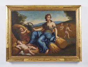 ARTISTA DEL XVII SECOLO : Allegoria dell'estate  - Asta Asta 379 | ARTE ANTICA E DEL XIX SECOLO - Dipinti antichi e antiquariato  Online - Associazione Nazionale - Case d'Asta italiane