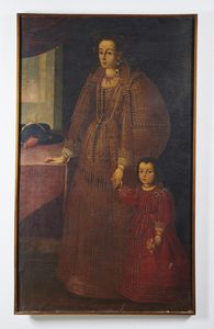 ARTISTA DEL XVII SECOLO : Ritratto di nobildonna con bambina  - Asta Asta 379 | ARTE ANTICA E DEL XIX SECOLO - Dipinti antichi e antiquariato  Online - Associazione Nazionale - Case d'Asta italiane