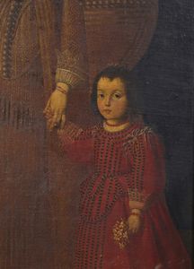 ARTISTA DEL XVII SECOLO : Ritratto di nobildonna con bambina  - Asta Asta 379 | ARTE ANTICA E DEL XIX SECOLO - Dipinti antichi e antiquariato  Online - Associazione Nazionale - Case d'Asta italiane