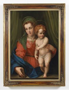 CAVALLUCCI ANTONIO (1751 - 1798) : Madonna con bambino  - Asta Asta 379 | ARTE ANTICA E DEL XIX SECOLO - Dipinti antichi e antiquariato  Online - Associazione Nazionale - Case d'Asta italiane