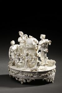 MANIFATTURA DI CAPODIMONTE DEL XIX SECOLO : Attribuito a. Allegoria del vino  - Asta Asta 379 | ARTE ANTICA E DEL XIX SECOLO - Dipinti antichi e antiquariato  Online - Associazione Nazionale - Case d'Asta italiane