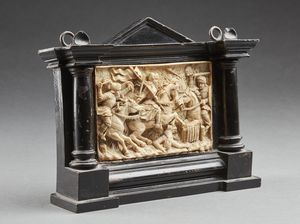 MANIFATTURA FRANCESE DEL XIX SECOLO : Placca in avorio raffigurante Giovanna d'Arco che libera Orlans dagli Inglesi  - Asta Asta 379 | ARTE ANTICA E DEL XIX SECOLO - Dipinti antichi e antiquariato  Online - Associazione Nazionale - Case d'Asta italiane