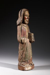 SCULTORE DI AREA CATALANO-PIRENAICA DEL XIII-XIV SECOLO : Figura di Evangelista in legno policromo  - Asta Asta 379 | ARTE ANTICA E DEL XIX SECOLO - Dipinti antichi e antiquariato  Online - Associazione Nazionale - Case d'Asta italiane