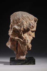 SCULTORE DEL XVIII-XIX SECOLO : Testa virile in terracotta  - Asta Asta 379 | ARTE ANTICA E DEL XIX SECOLO - Dipinti antichi e antiquariato  Online - Associazione Nazionale - Case d'Asta italiane