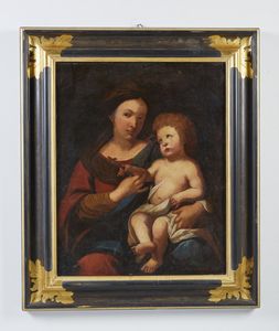 ARTISTA GENOVESE DEL XVII SECOLO : Madonna con Bambino  - Asta Asta 379 | ARTE ANTICA E DEL XIX SECOLO - Dipinti antichi e antiquariato  Online - Associazione Nazionale - Case d'Asta italiane