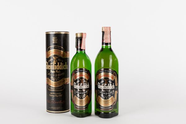 Scozia : Glenfiddich Pure Malt Special Old Reserve 1 Litro e 70 cl (2 BT)  - Asta Vini e distillati - Associazione Nazionale - Case d'Asta italiane