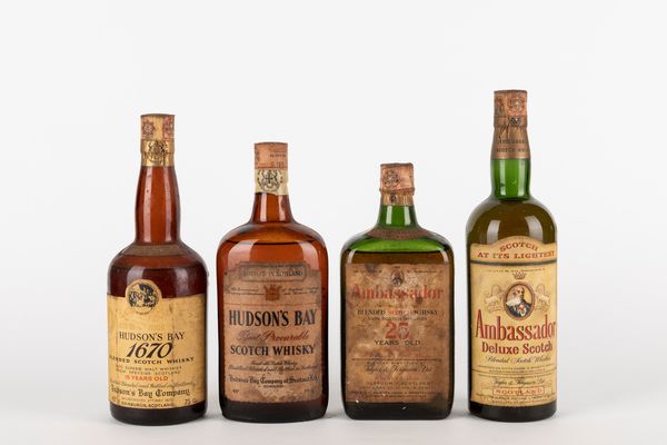 Scozia : Hudson's Bay e Ambassador Vintage Whisky (4 BT)  - Asta Vini e distillati - Associazione Nazionale - Case d'Asta italiane