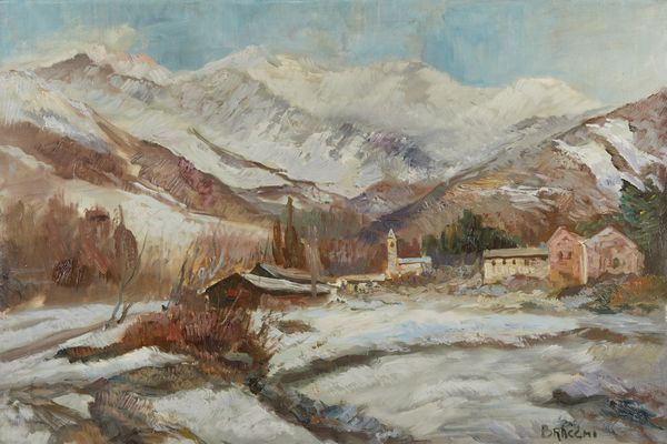 BRACCHI LUIGI (1892 - 1978) : Paesaggio montano  - Asta Asta 381 | ARTE ANTICA E DEL XIX SECOLO - Dipinti del XIX secolo  Online - Associazione Nazionale - Case d'Asta italiane