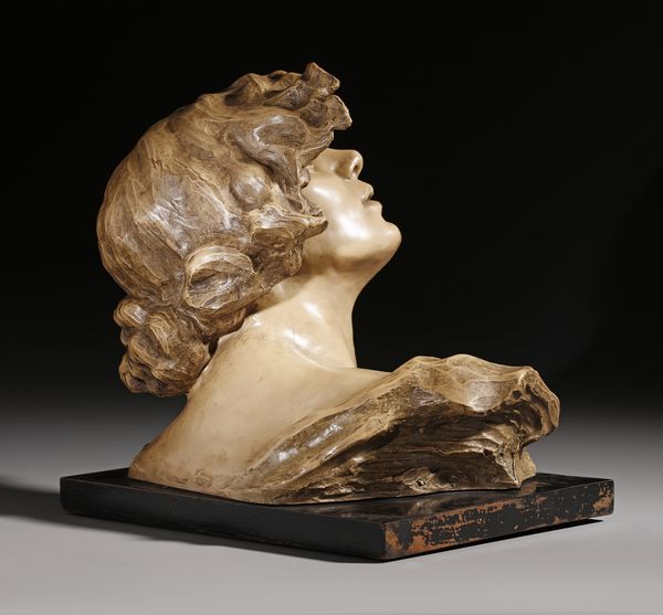 SCULTORE DEL XX SECOLO : Busto femminile in metallo patinato, su base in legno  - Asta Asta 381 | ARTE ANTICA E DEL XIX SECOLO - Dipinti del XIX secolo  Online - Associazione Nazionale - Case d'Asta italiane