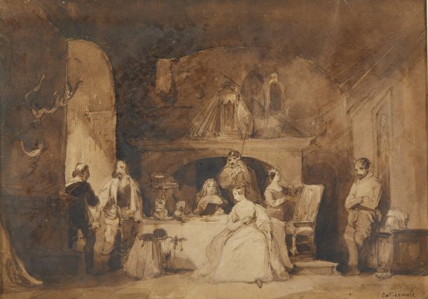 CATTERMOLE GEORGE (1800 - 1868) : Scena d'interno.  - Asta Asta 381 | ARTE ANTICA E DEL XIX SECOLO - Dipinti del XIX secolo  Online - Associazione Nazionale - Case d'Asta italiane