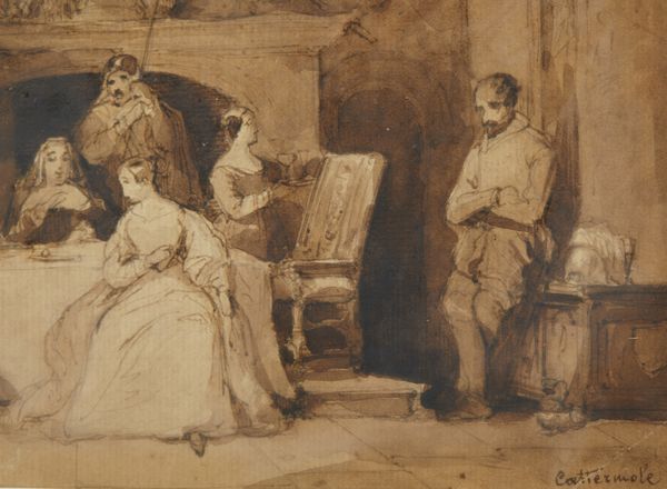 CATTERMOLE GEORGE (1800 - 1868) : Scena d'interno.  - Asta Asta 381 | ARTE ANTICA E DEL XIX SECOLO - Dipinti del XIX secolo  Online - Associazione Nazionale - Case d'Asta italiane