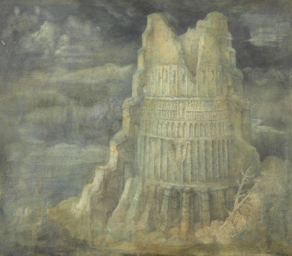 ARTISTA DEL XIX-XX SECOLO : La Torre di Babele  - Asta Asta 381 | ARTE ANTICA E DEL XIX SECOLO - Dipinti del XIX secolo  Online - Associazione Nazionale - Case d'Asta italiane