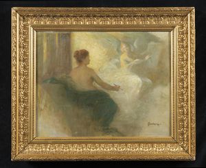 HENRY-JOSEPH CASTAING (1860 - 1918) : La pittrice  - Asta Asta 381 | ARTE ANTICA E DEL XIX SECOLO - Dipinti del XIX secolo  Online - Associazione Nazionale - Case d'Asta italiane