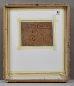 MARTENS DINO (1894 - 1970) : Sotto portico  - Asta Asta 381 | ARTE ANTICA E DEL XIX SECOLO - Dipinti del XIX secolo  Online - Associazione Nazionale - Case d'Asta italiane