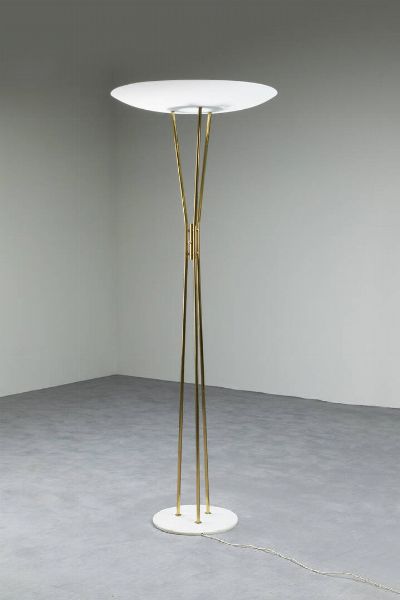 GAETANO SCOLARI : Lampada da terra mod. 4013  - Asta Design e illuminazione - Associazione Nazionale - Case d'Asta italiane