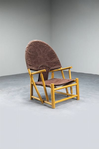 TOFFOLONI WHERTER E PALANGE PIETRO : Poltrona mod. Hoop Chair  - Asta Design e illuminazione - Associazione Nazionale - Case d'Asta italiane