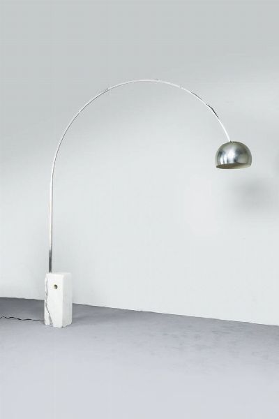 ACHILLE E PIER GIACOMO CASTIGLIONI : Lampada mod. Arco  - Asta Design e illuminazione - Associazione Nazionale - Case d'Asta italiane