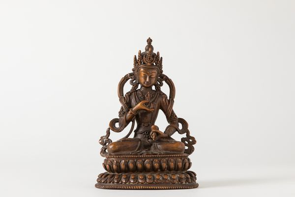 Scultura in bronzo a patina scura raffigurante Buddha. Tibet, inizio secolo XIX  - Asta Arte orientale / 东方艺术 - Associazione Nazionale - Case d'Asta italiane